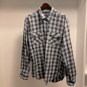 Mens XL American Rag blue check shirt
